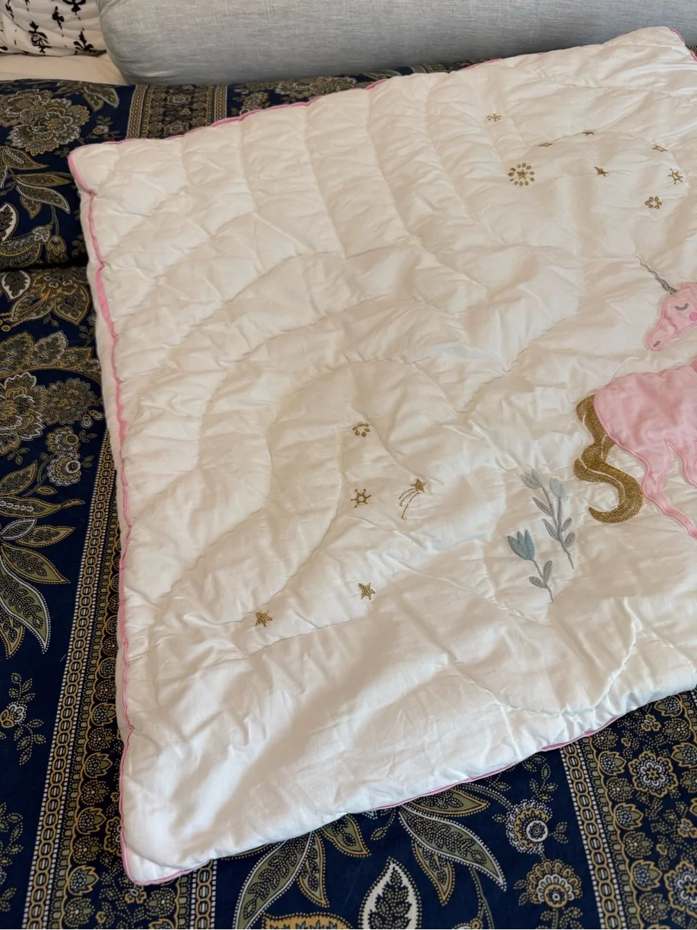 Pottery barn kids unicorn euro sham